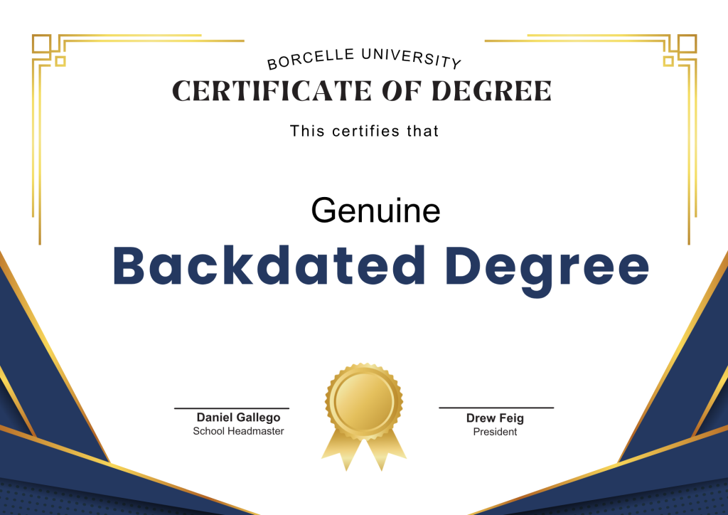 Backdated Degree (1)