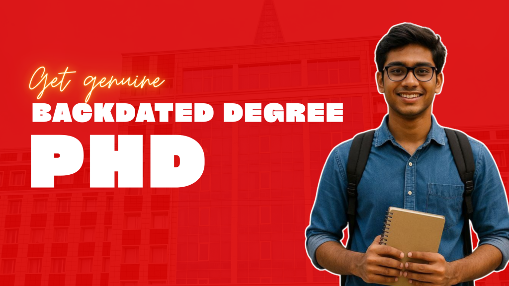 Backdated PhD Degree
